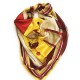 Le Reve - Foulard donna bordeaux 90x90 twill 100% seta