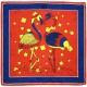 Amour - Foulard donna rosso 90x90 twill 100% seta