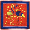 Amore - Foulard donna rosso 90x90 twill 100% seta