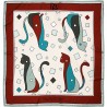 Curiosità - Foulard donna rosa 90x90 twill 100% seta
