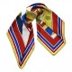 Noblesse - Foulard donna bordeaux 90x90 twill 100% seta