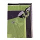 Puretè de la vie - Sciarpa donna viola e verde 132x190 cotone e seta